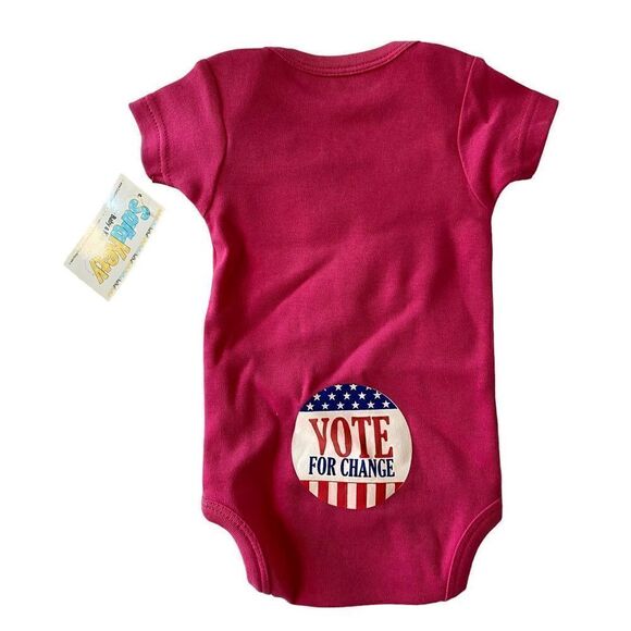 NWT Sara Kety Baby Candidate Bodysuit “Vote For Change” Sz: 0-6m - Picture 2 of 5